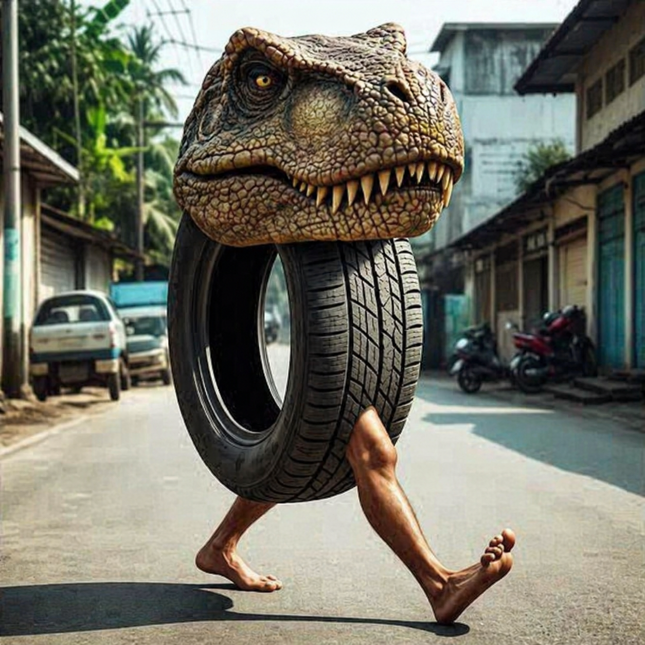 T rex head
