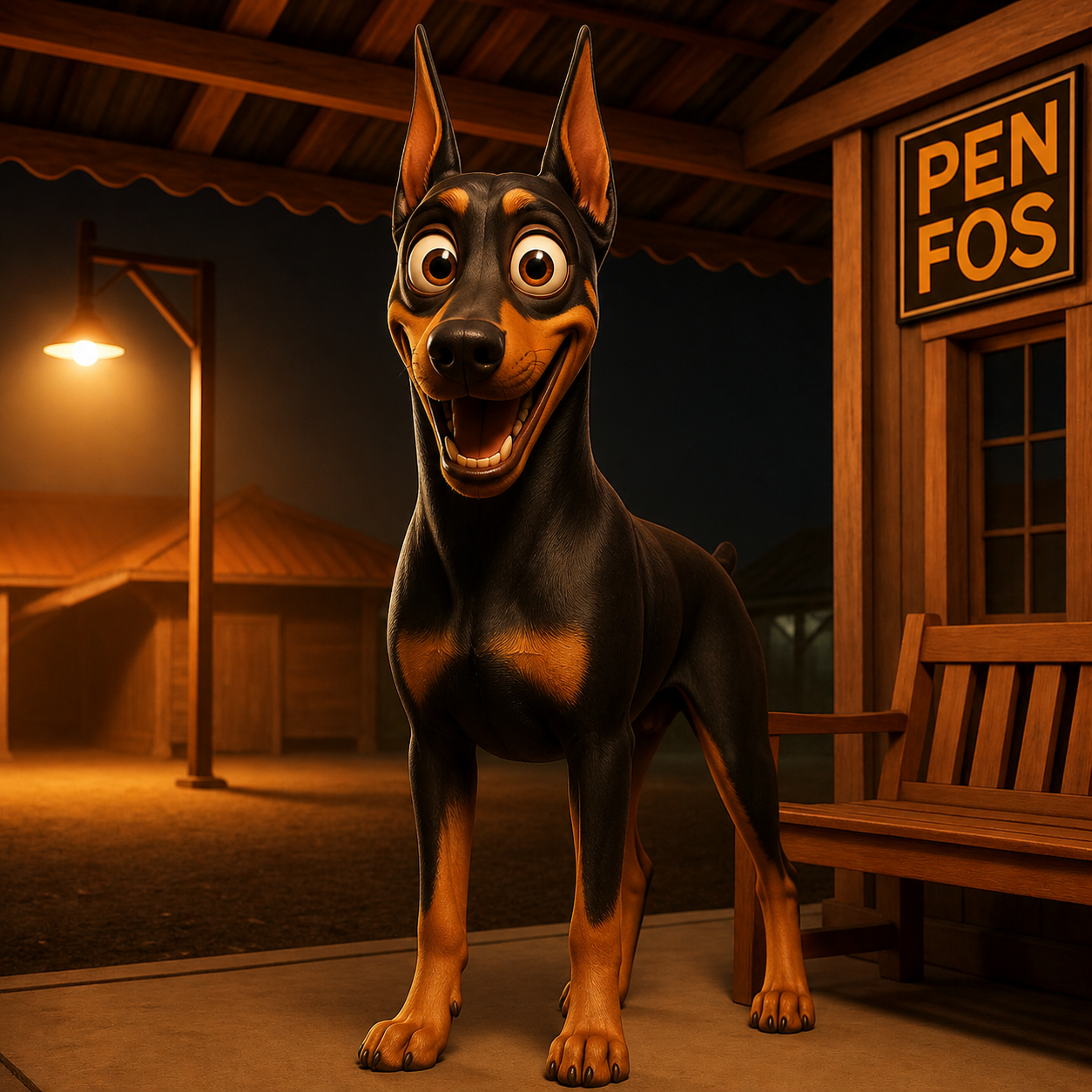 a doberman